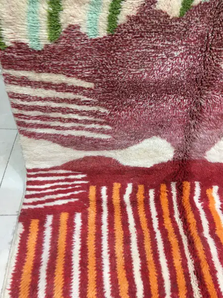 Tapis Mrirt d"exception Berbère Marocain 2m45 x 1m53