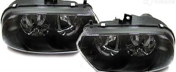  Alfa Romeo 156 97-03 KLARGLAS SCHEINWERFER SCHWARZ SET
