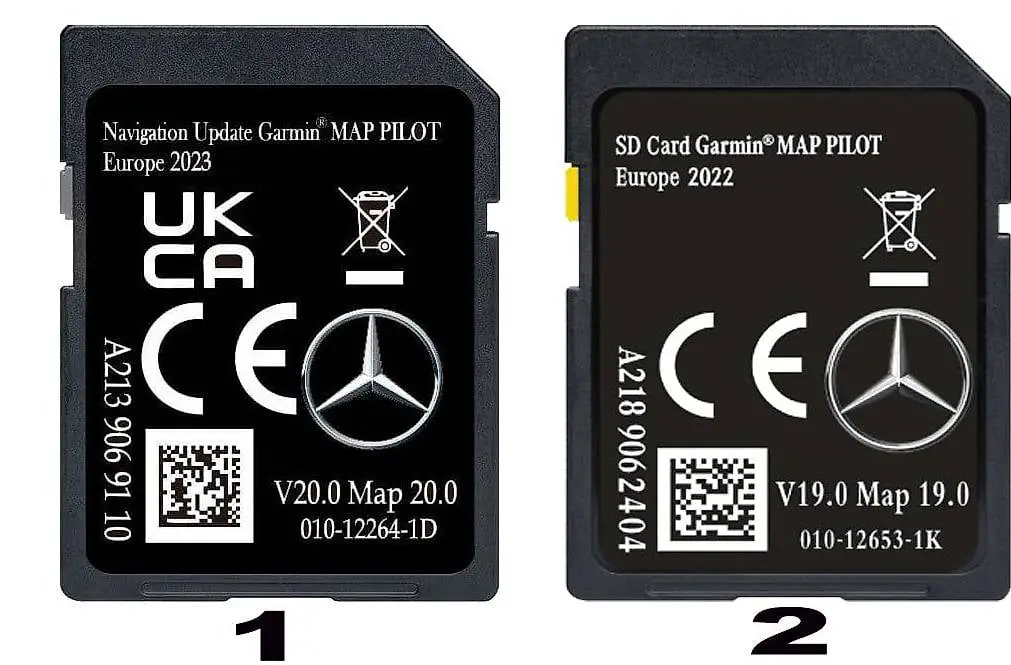 mercedes-benz garmin map pilot sat nav sd card