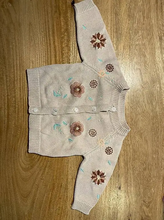 Strickjacke Gr. 74 Baumwolle