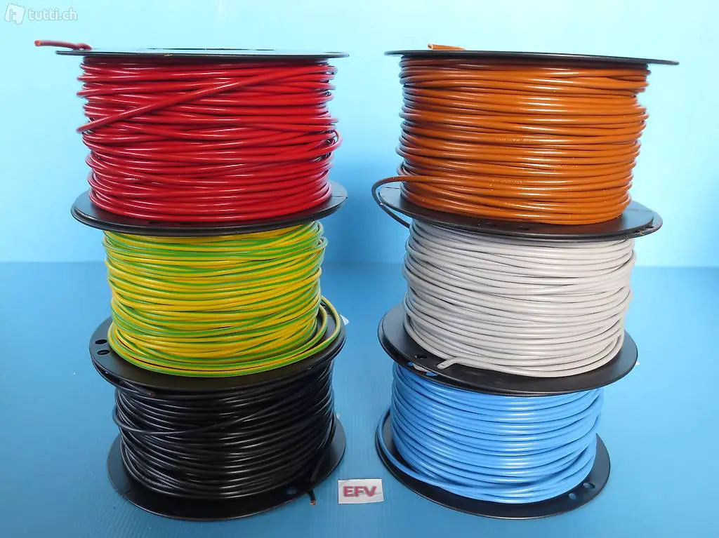  100m Rolle T-Litze 4mm2 mehrere Farben Elektro Modellbau