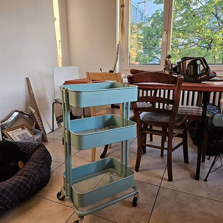 Servierwagen, IKEA RÅSKOG, mintgrün