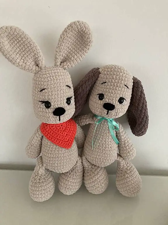 Hase, Hund, Amigurumi, Geschenk, Kuscheltier