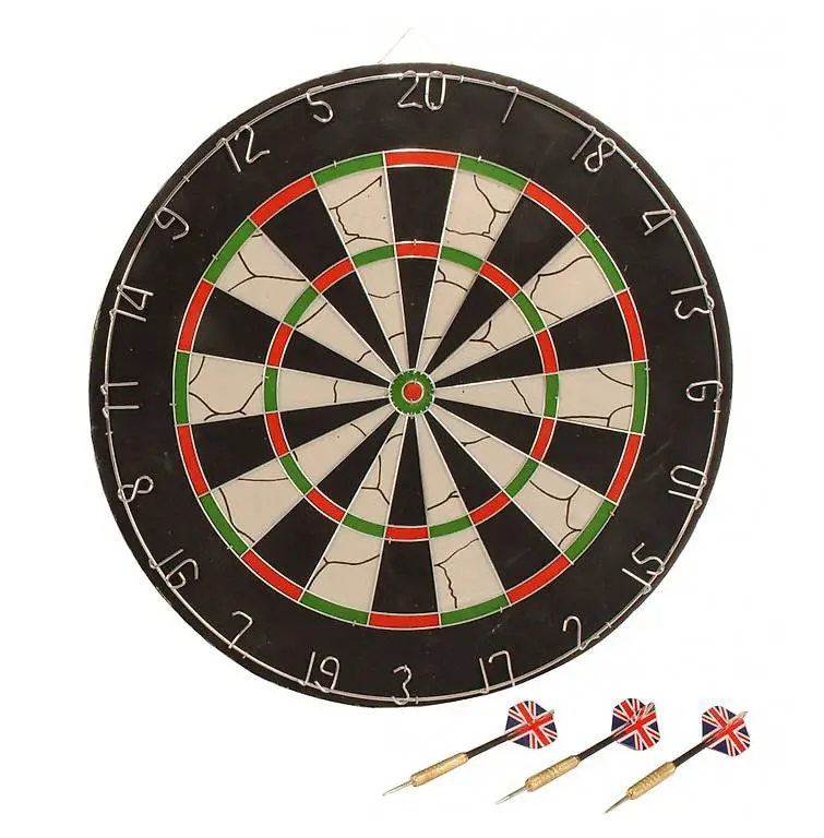 Dartscheibe mit Pfeilen