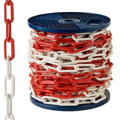 Plastikkette, Zweifarbig, 6 mm, Rolle mit 25 m