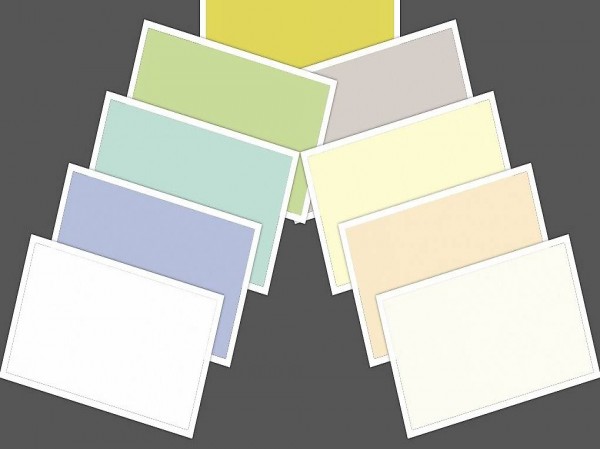 schöner glänzender Bastelkarton A4 205g 9 Stück