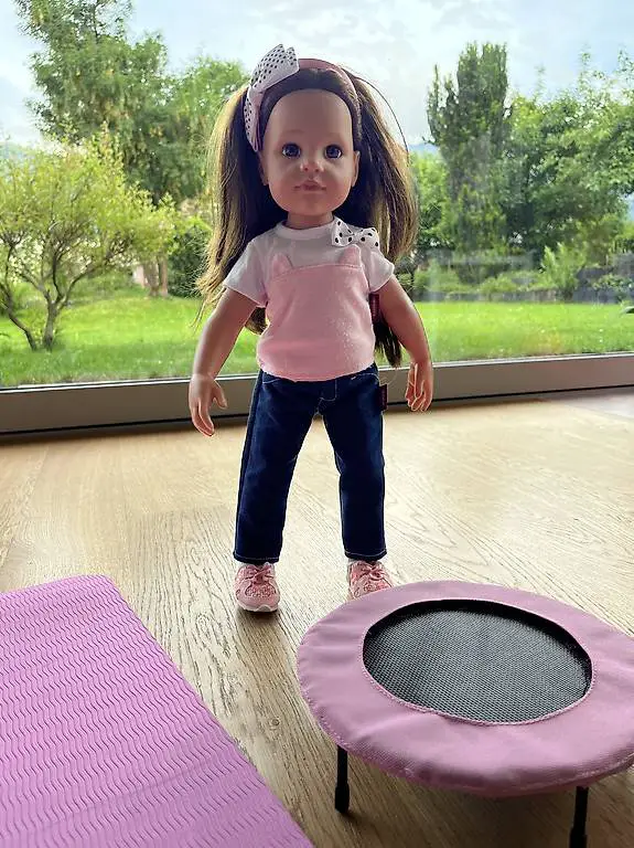 Götz, Puppe, Hannah at the Gym