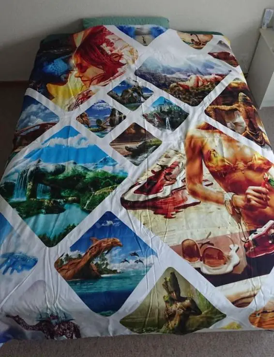 Bettwäsche Duvet bedrucken mit eigenem Foto Mikrofaser oder Baumwolle