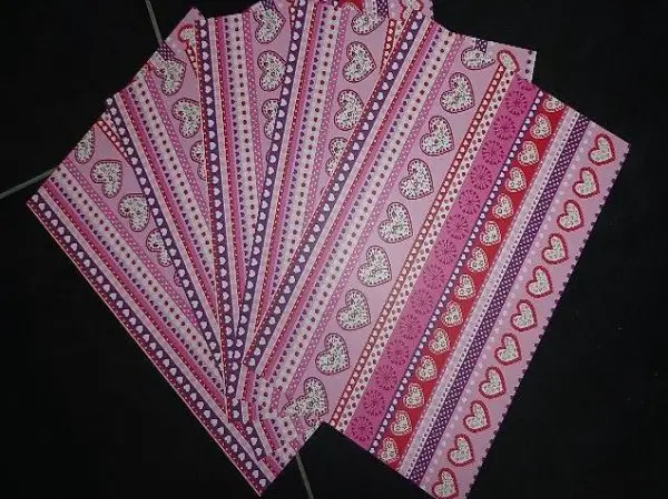 Bastelkarton Herze A4