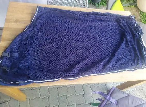 Fliegendecke Grösse Pony, 95cm, dunkelblau