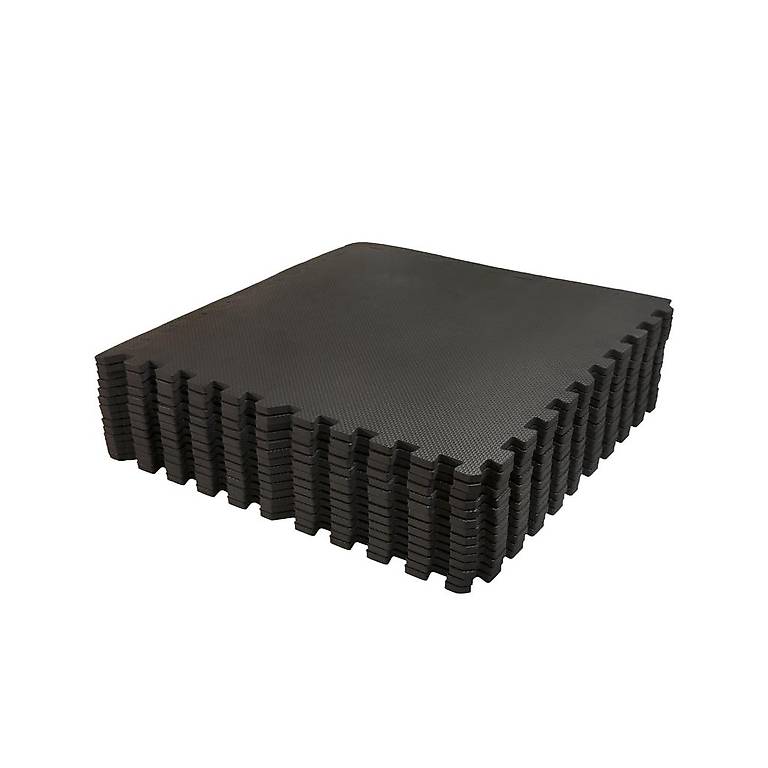 Bodenmatte 12er Set schwarz