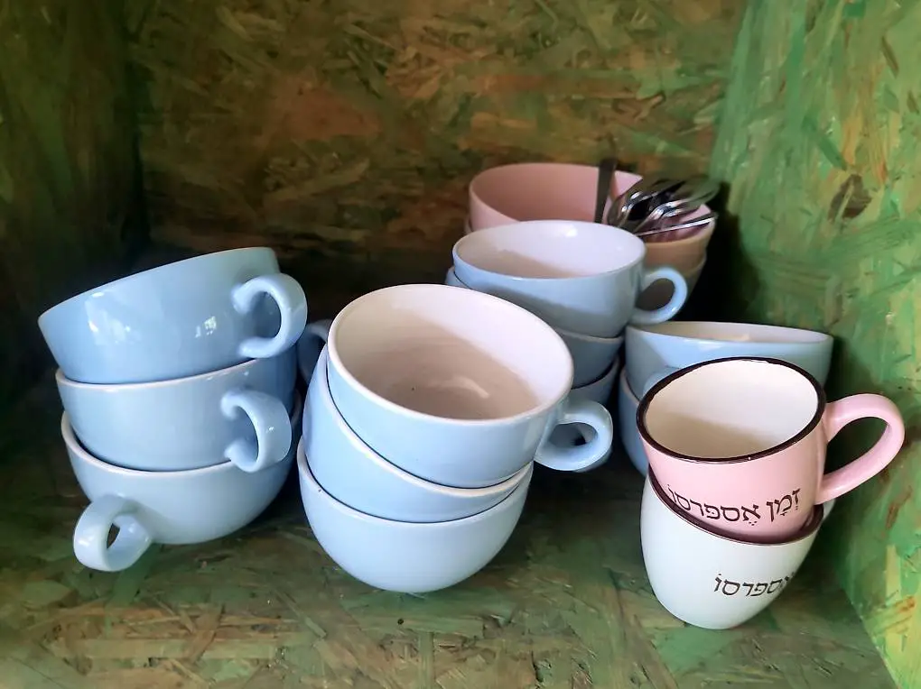 Tassen abzugeben, blau