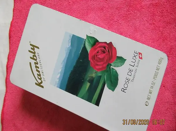  Büchse, Blechdose, Sammelbüchse, Blechbüchse, von KAMBLY