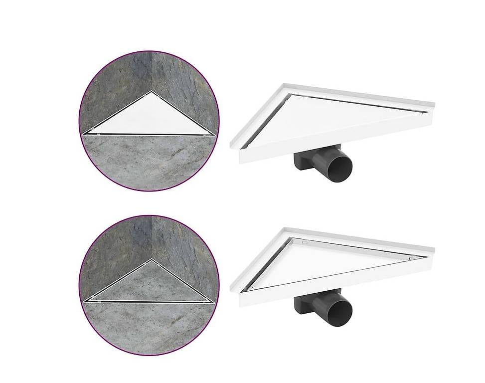 Duschablauf 2-in-1 Abdeckung 25×25 cm Edelstahl