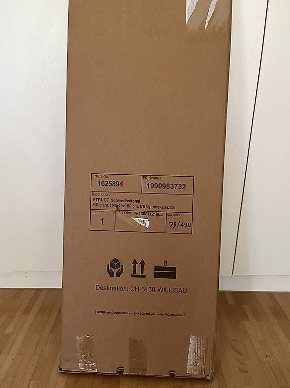 Schwerlastregal originalverpackt