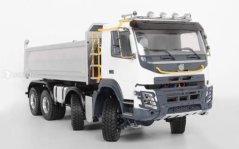  Volvo FMX Muldenkipper 8x8, 1:14 fertig aufgebaut, A-RTR-Set