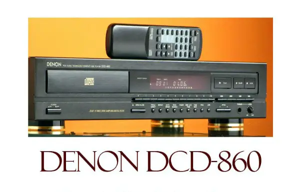 DENON DCD 860 Black CD Player black 20 Bit 8 Times Over
