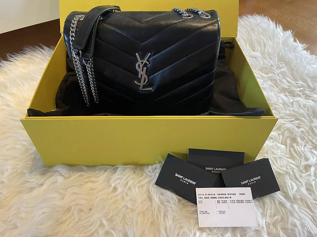 YSL loulou small schwarz neu