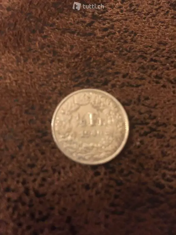 Silber Münze 50 Rp. Jg. 1940