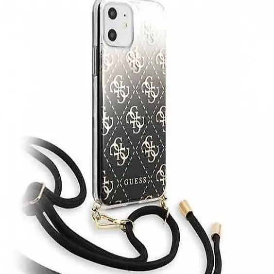  iPhone 11 GUESS GRADIENT HARD CASE HÜLLE BAND UMHÄNGEN