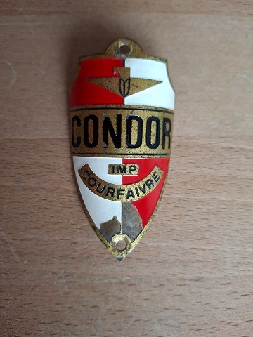 Condor Velo Steuerkopf CH Schild Emblem