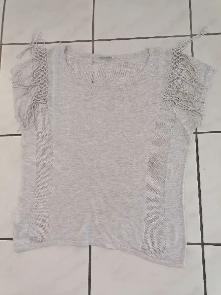 T-Shirt mit Fransen Gr.M