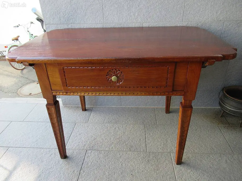  Tisch mit Schublade Barock antik