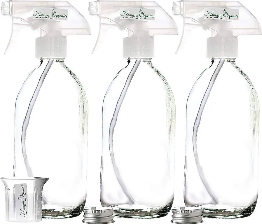 BPA-freie Klarglas-Sprühflaschen 3 x 500