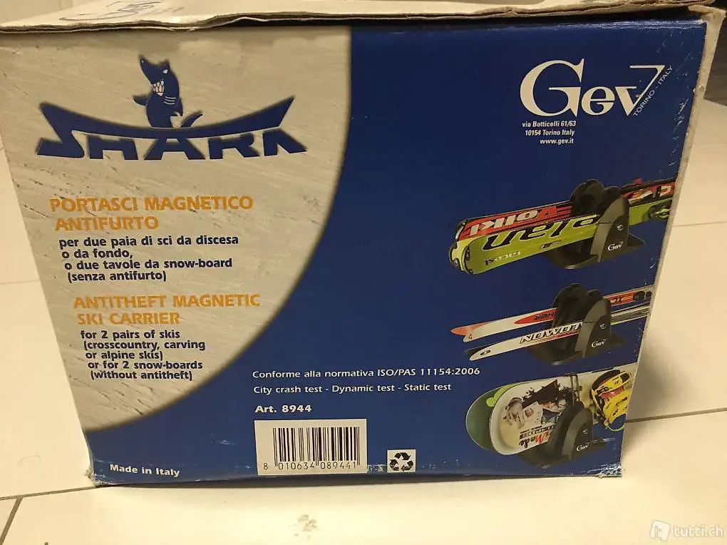 Ski/ Snowbord Skitrger Magnetisch Neue