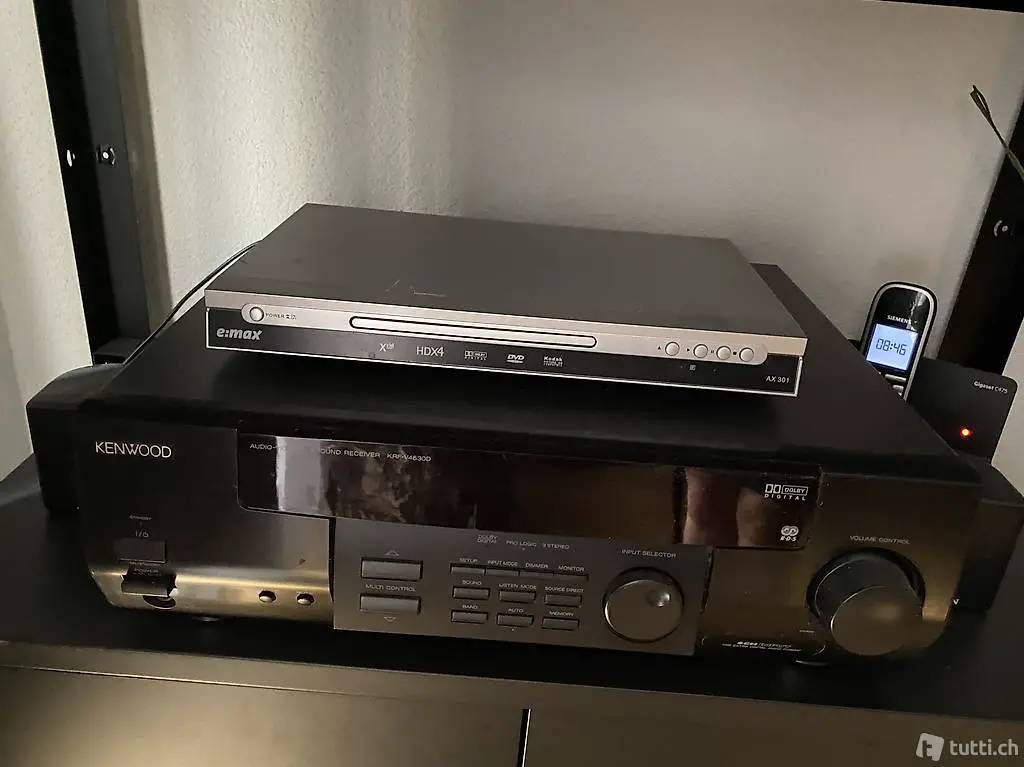 Dolby Digital Audiosystem Kenwood Receiver KRF-V4530D +Boxen