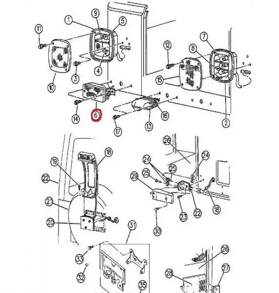  Nebellampe hinten für Jeep Wrangler K56004484
