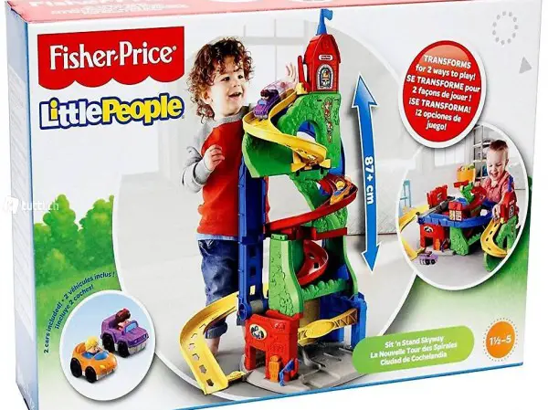  Station de stationnement surélevée Fisher Price, vert