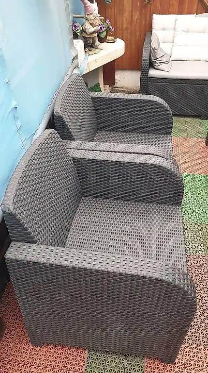 Loungesessel Poly Rattan (1 Stück) - Neu
