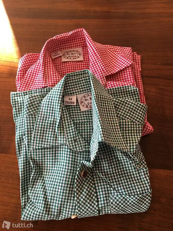 Zwei Karohemden zu Trachtenjäggli, St. Peter Country