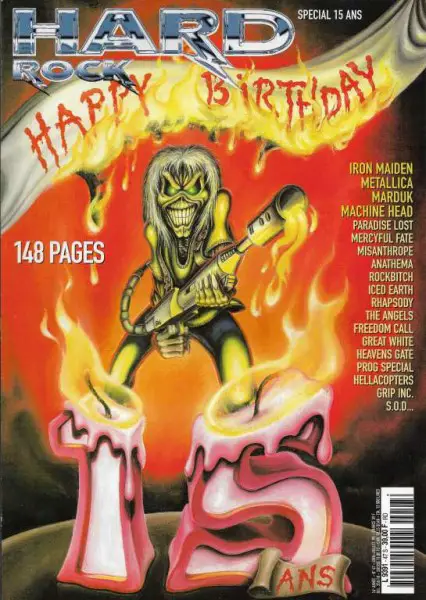 MAGAZINE IRON MAIDEN On Cover : Hard Rock N 47