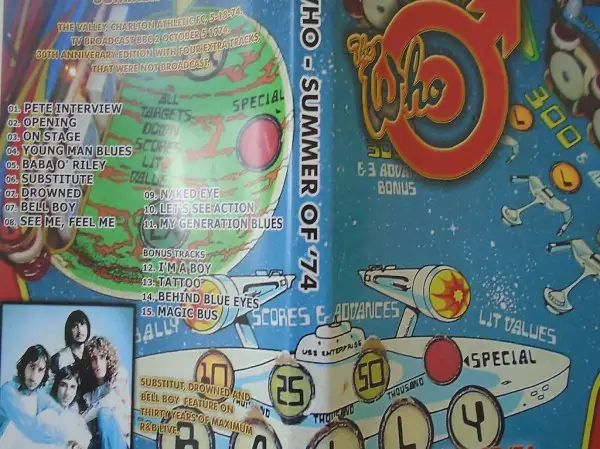 The Who, Live Summer of 1974, DVD
