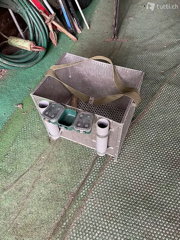 Cesta per la pesca in alluminio