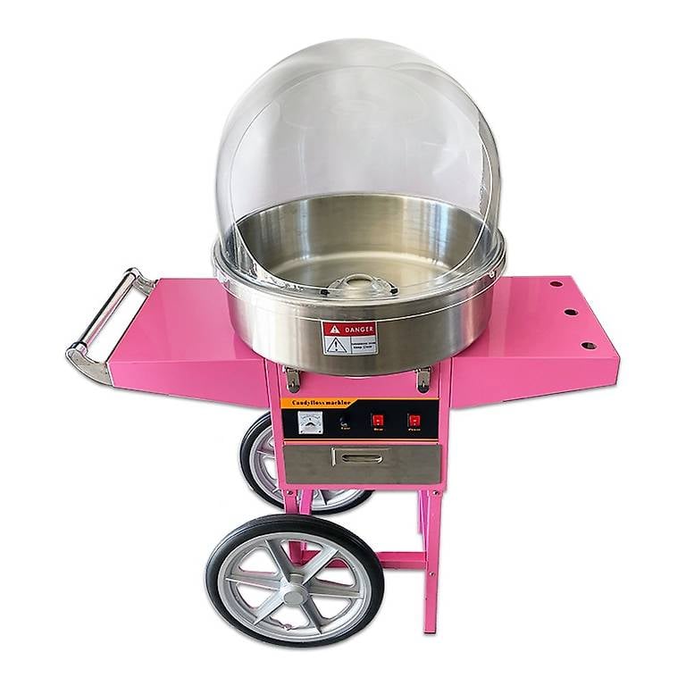 Macchina zucchero filato con cupola e carrello PROMO
