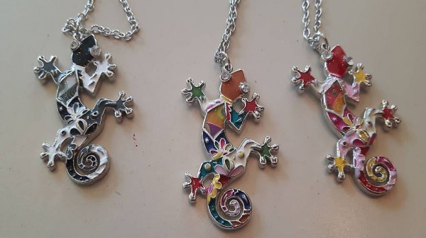 Gecko/Eidechsen Kette - Hand Made