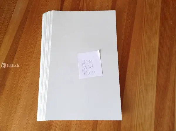 100 Blatt Papier mit Wellenschnitt A 4