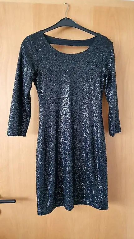 ... das kleine schwarze Pailletten-Kleid, Gr. 36