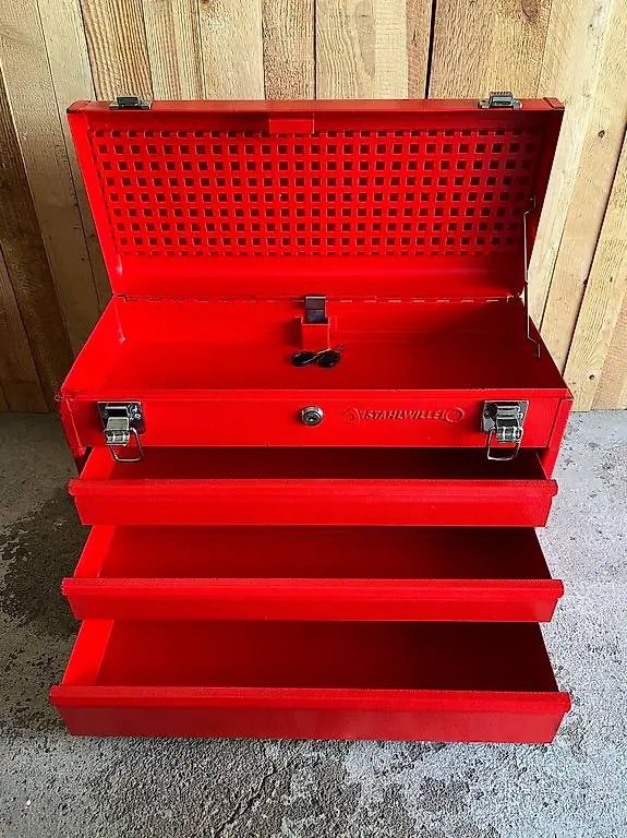 Stahlwille Werkzeugkiste mit 3 Schubladen und 2 Schlüsseln