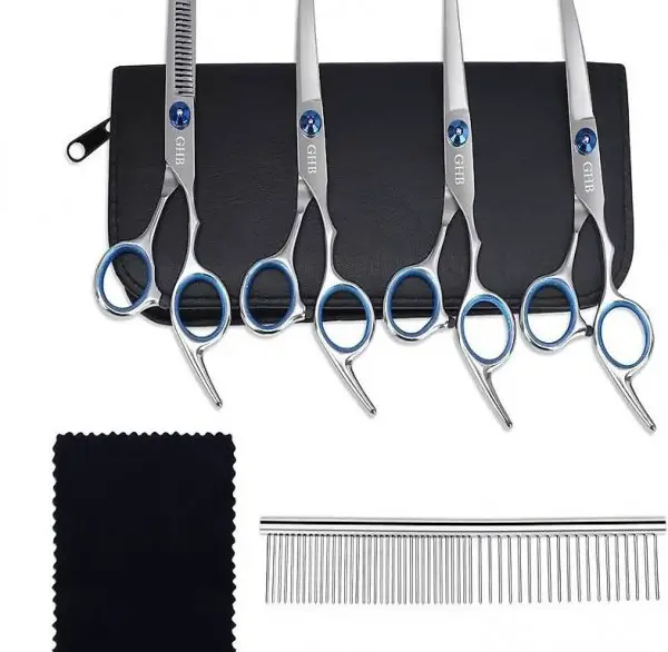  Hunde Haarschere Hundescheren mit Effilierschere