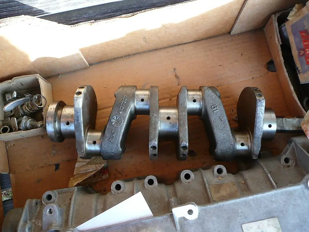 fiat 850 600d seat oldtimer nos kurbelwelle partnr. 4137307