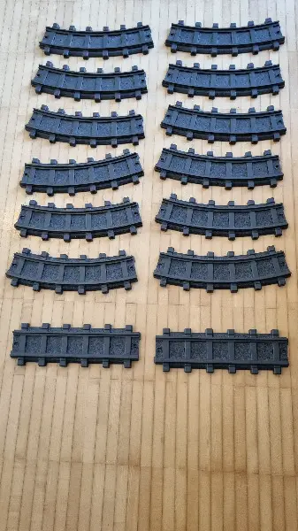 Playmobil Eisenbahn Schienen 12 gebogene, 2 gerade