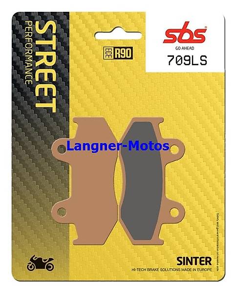 bremsbelag sbs 709 ls yamaha yfm 700, yfz 450 street sinter