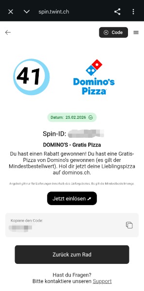 Domino"s GRATIS Pizza Gutschein