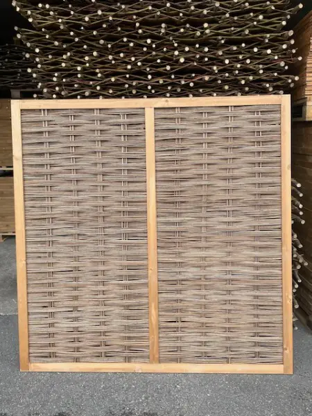 Robinienzaun mit Rahmen, 180x180cm