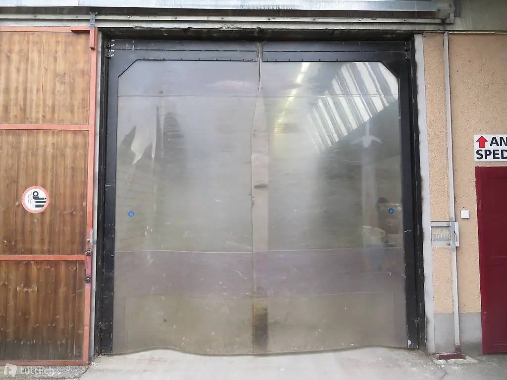 Robustes Pendeltor Pendeltür STAMM 2flüglig, zum Durchfahren