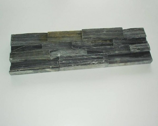  Verblender Paneel Naturstein Schiefer anthrazit 150/600 mm